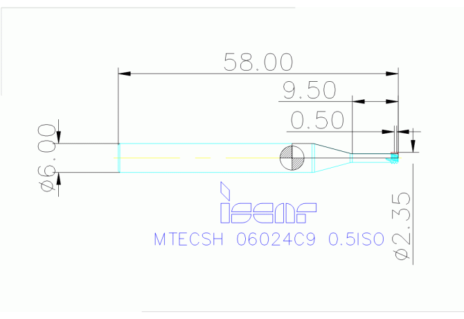 MTECSH 06024C9 0.5ISO IC903
