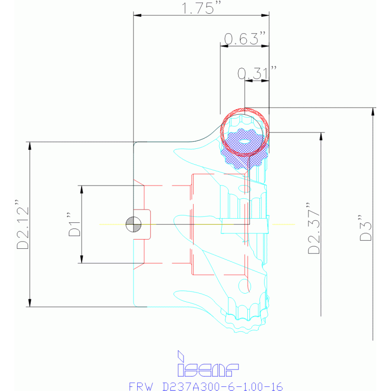 FRW D237A300-6-1.00-16