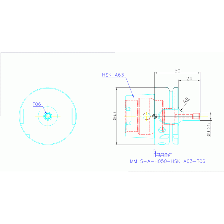 MM S-A-H050-HSK A63-T06
