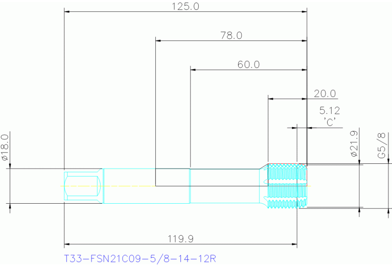 T33-FSN21C09-5/8-14-12R