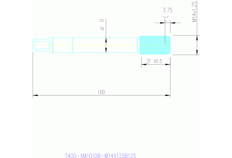 T400-XM101DB-M14X125B125