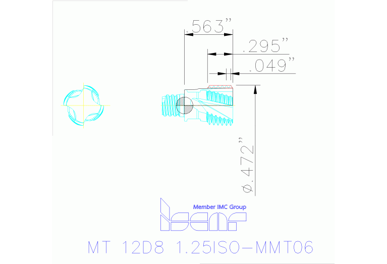 MT 12D8 1.25ISO-MMT06 IC908