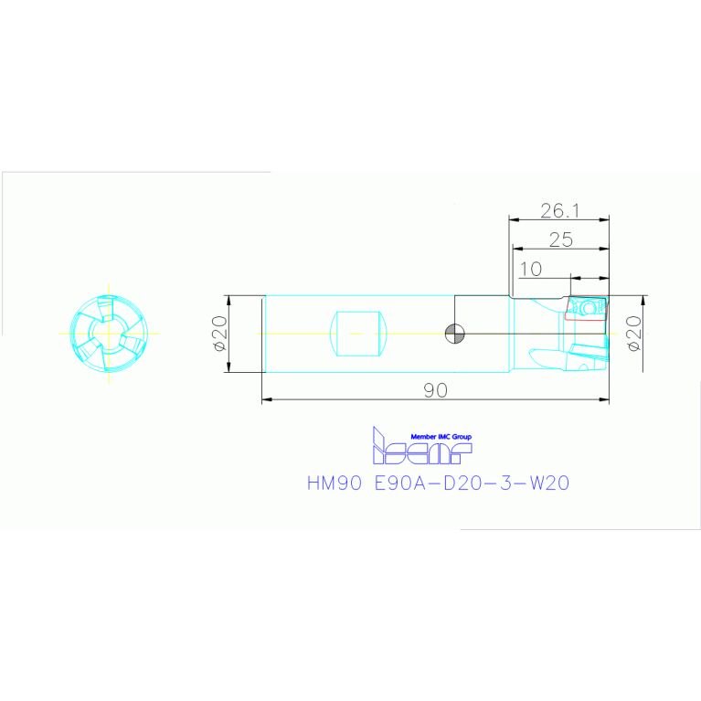 HM90 E90A-D20-3-W20