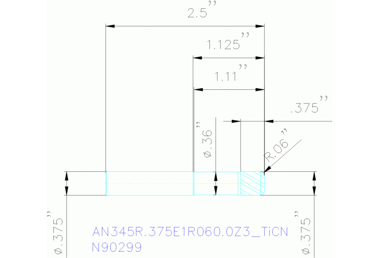 AN345R.375E1R060.0Z3 TICN