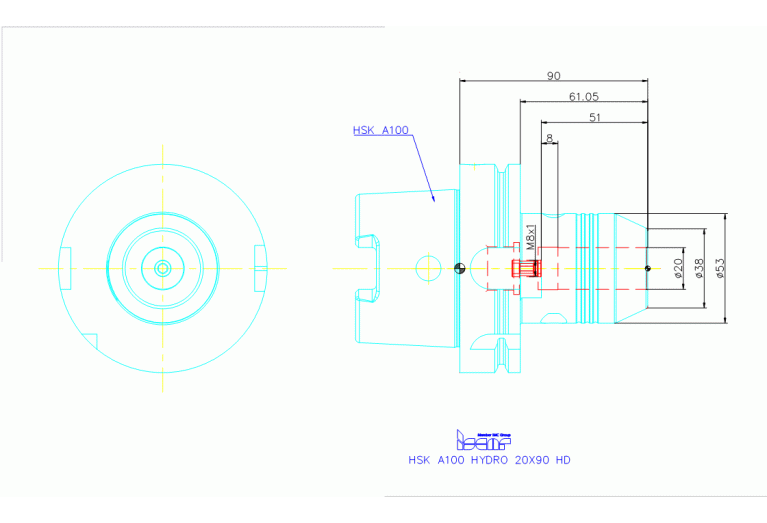 HSK A100 HYDRO 20X90 HD
