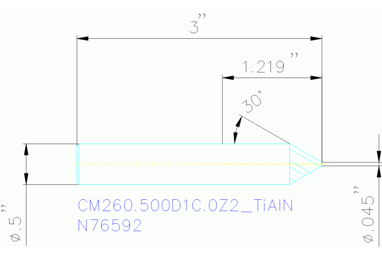 CM260.500D1C.0Z2 TIALN