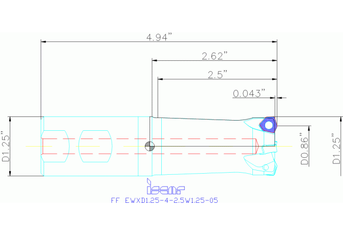 FF EWXD1.25-4-2.5W1.25-05
