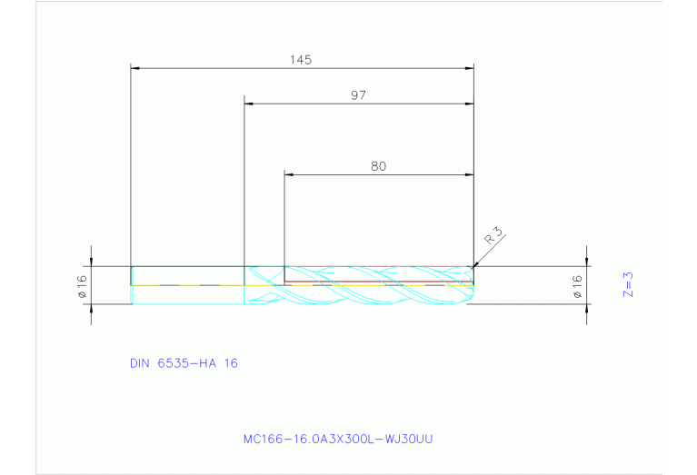 MC166-16.0A3X300L-WJ30UU