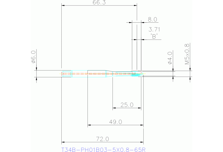 T34B-PH01B03-5X0.8-65R