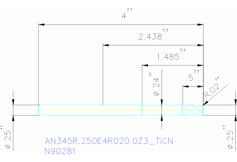 AN345R.250E4R020.0Z3 TICN