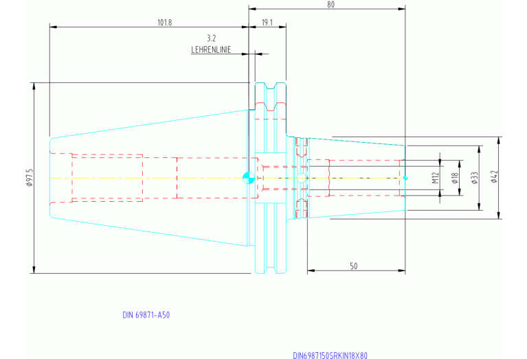 DIN6987150SRKIN18x80