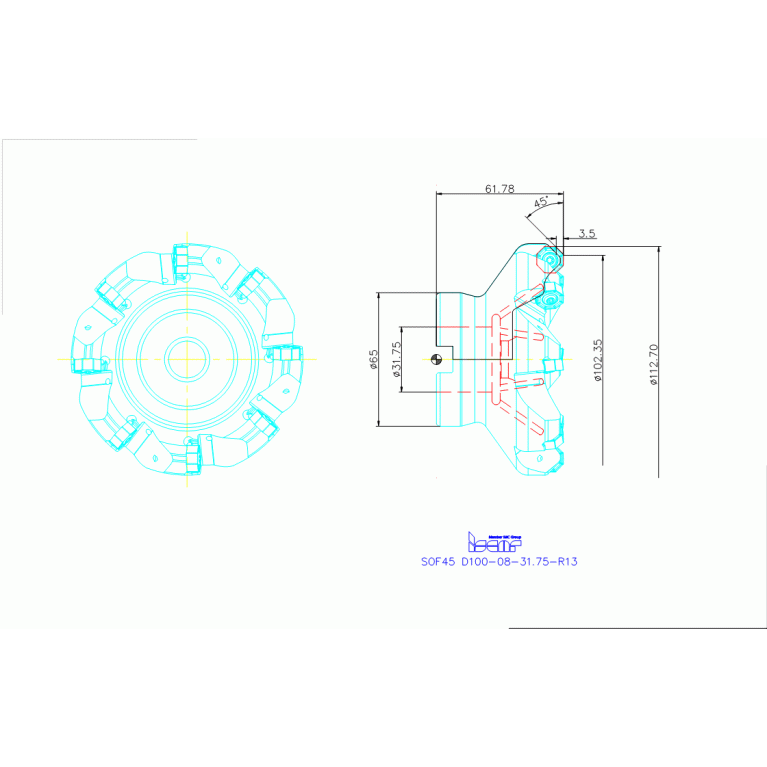 SOF45 D100-08-31.75-R13