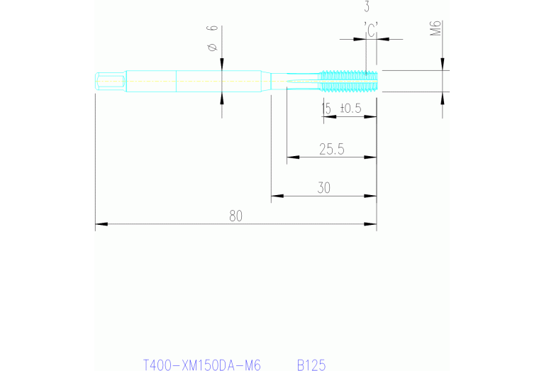 T400-XM150DA-M6 B125