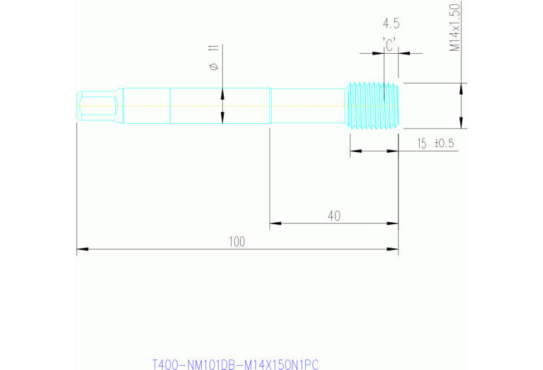 T400-NM101DB-M14X150N1PC