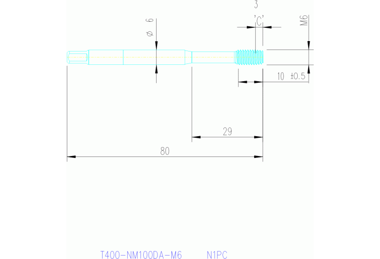 T400-NM100DA-M6 N1PC
