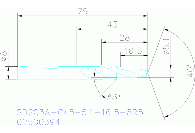 SD203A-C45-5.1-16.5-8R5