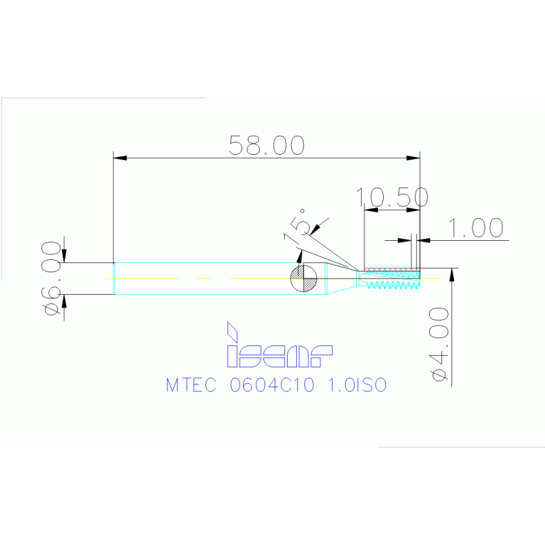 MTEC 0604C10 1.0ISO IC908
