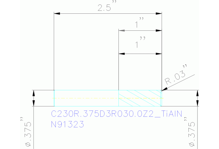 C230R.375D3R030.0Z2 TIALN