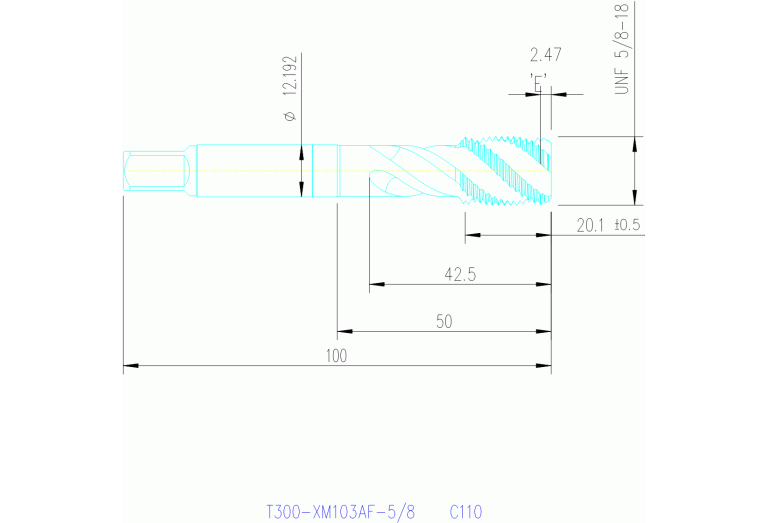 T300-XM103AF-5/8 C110