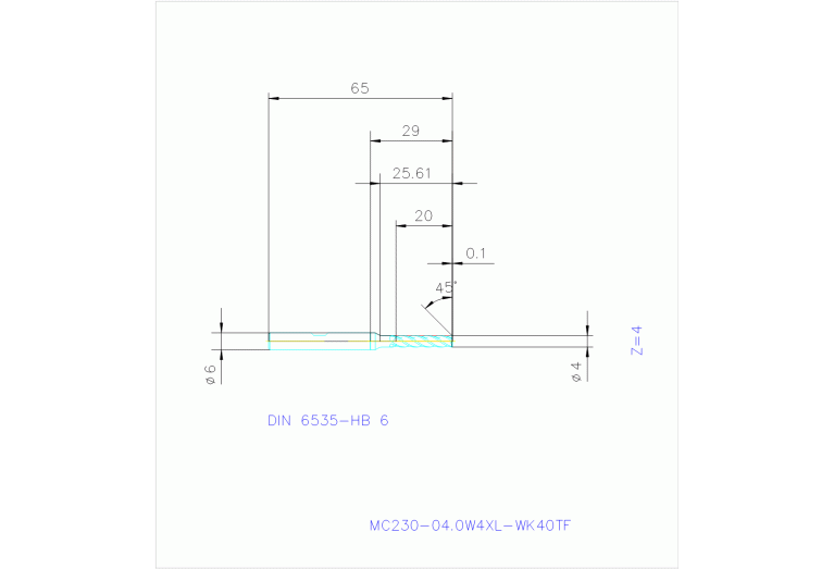 MC230-04.0W4XL-WK40TF
