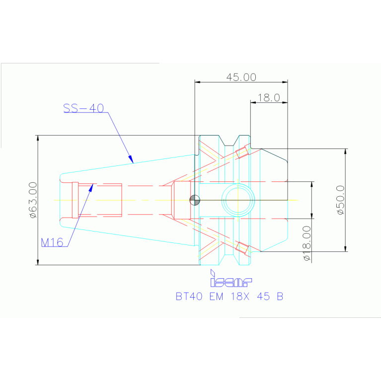 BT40 EM 18X 45 B