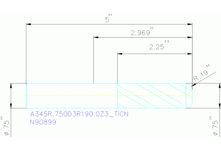 A345R.750D3R190.0Z3 TICN