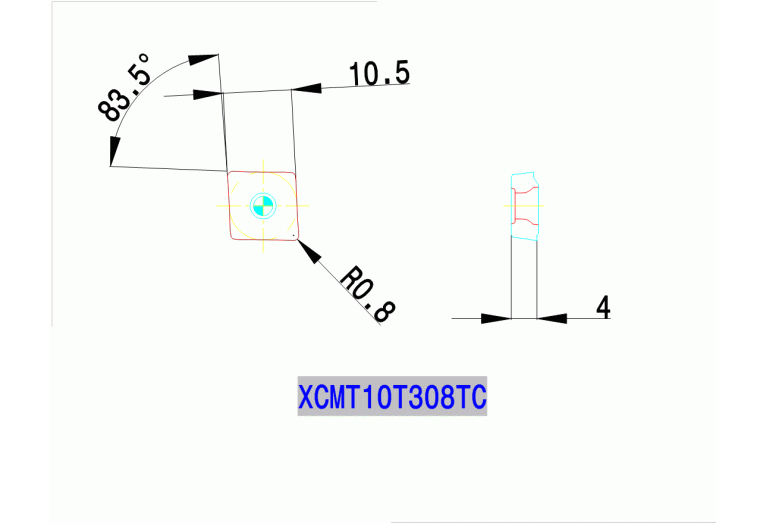 XCMT 10T308 TC TT8020