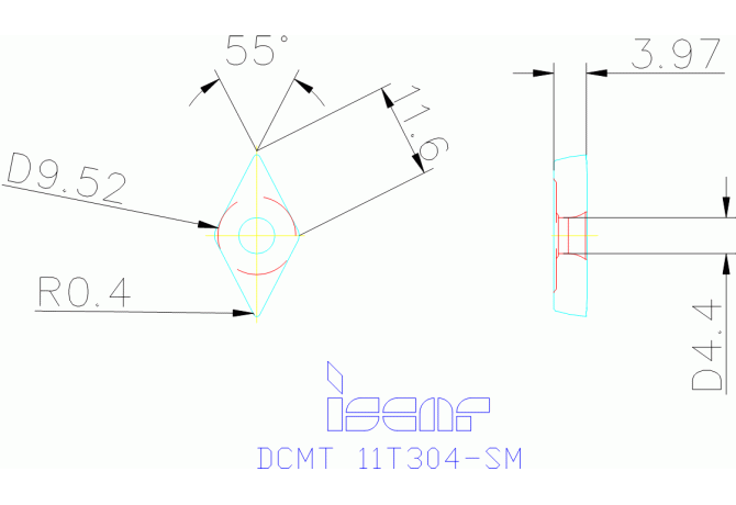 DCMT 11T304-SM IC9150