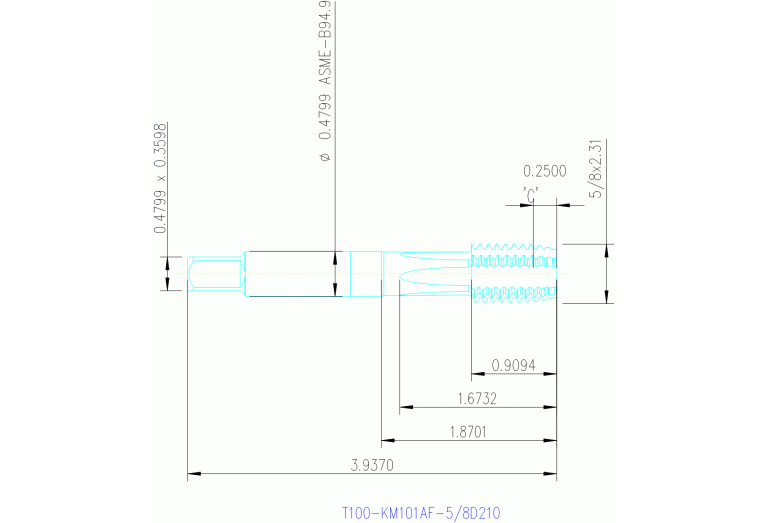 T100-KM101AF-5/8 D210