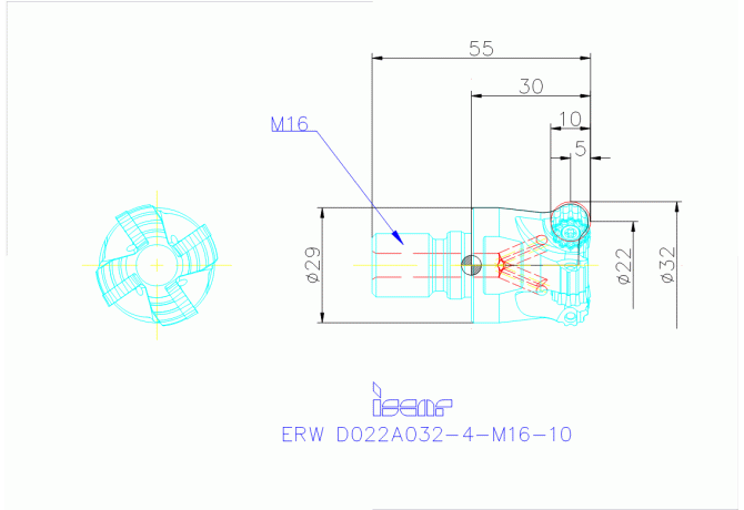 ERW D022A032-4-M16-10