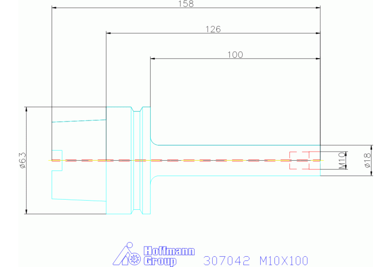 307042 M10X100
