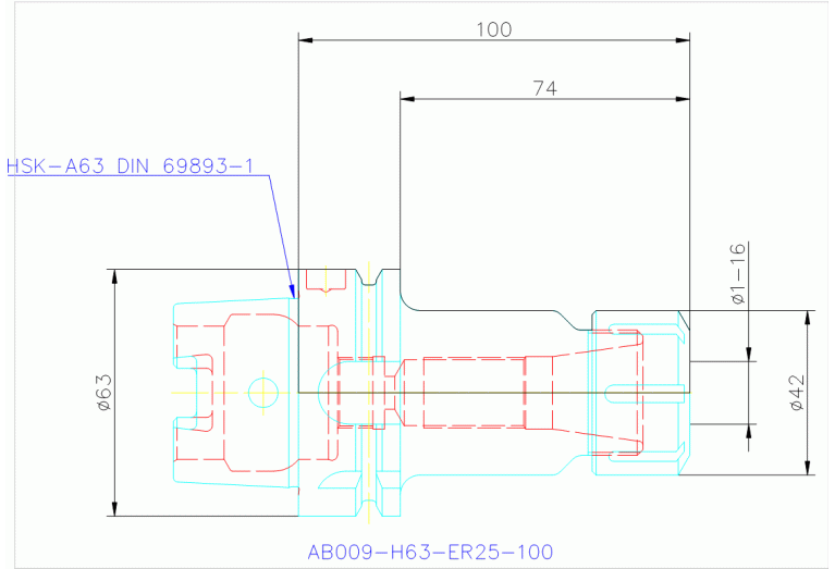 AB009-H63-ER25-100