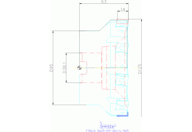 F90LN D125-09-38.10-L-N15