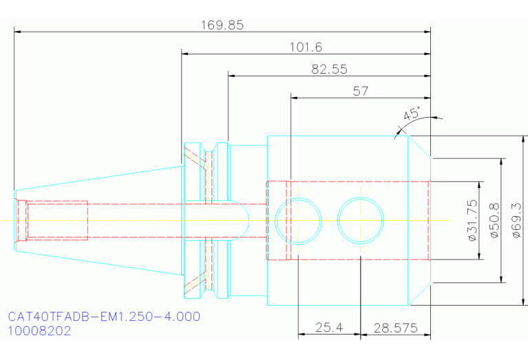 CAT40TFADB-EM1.250-4.000