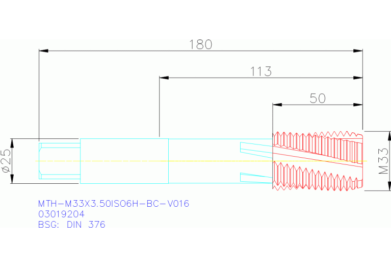 MTH-M33X3.50ISO6H-BC-V016