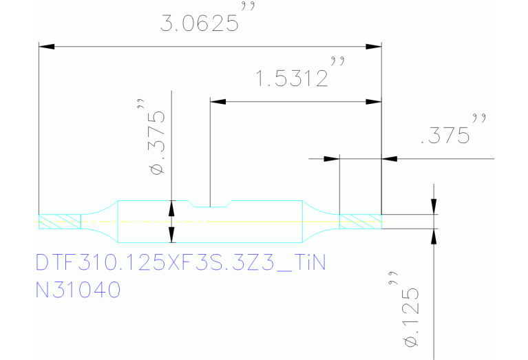DTF310.125XF3S.3Z3 TIN