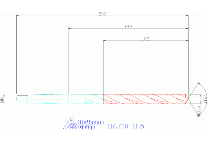 116700 11,5