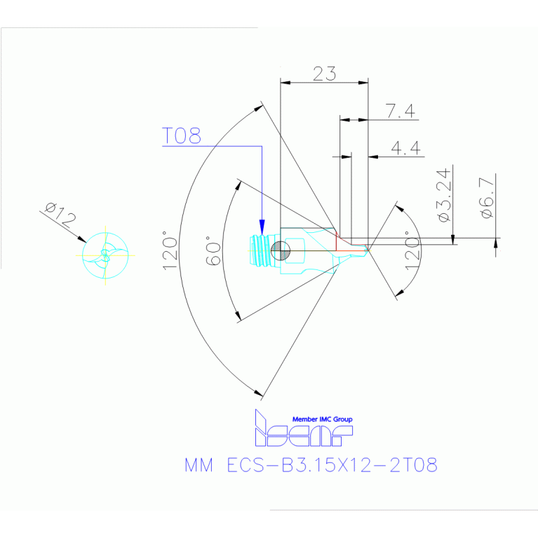 MM ECS-B3.15X12-2T08 IC908