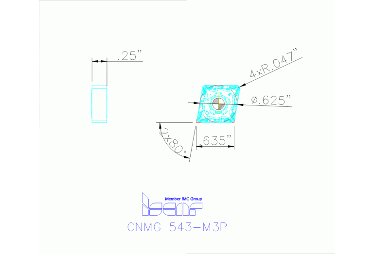 CNMG 160612-M3P IC830