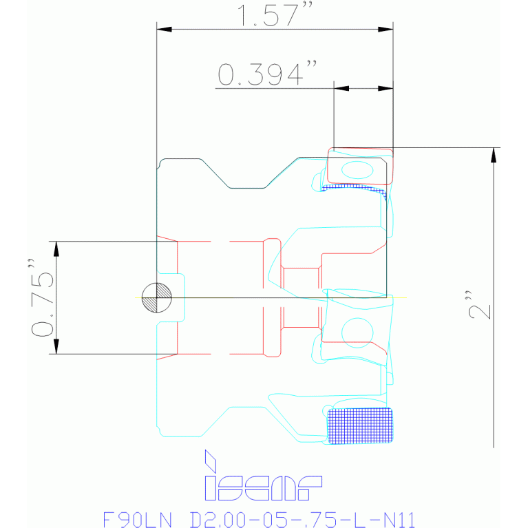 F90LN D2.00-05-.75-L-N11