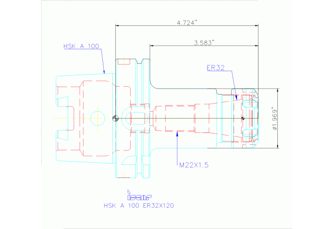 HSK A100 ER32X120