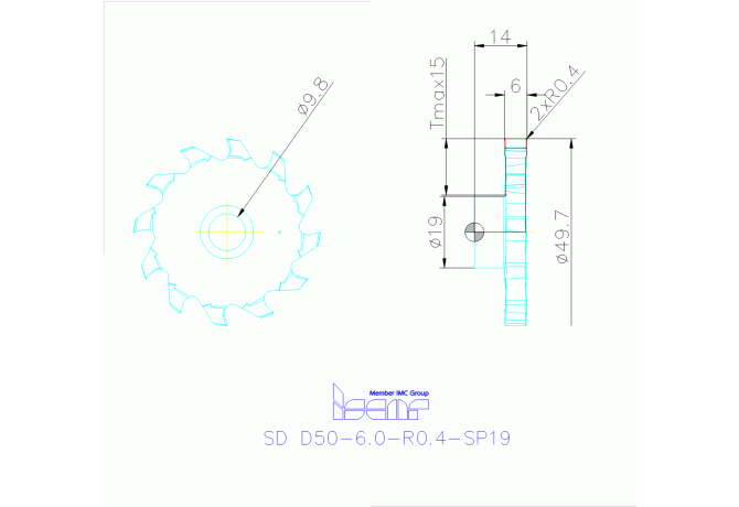SD D50-6.0-R0.4-SP19 IC908