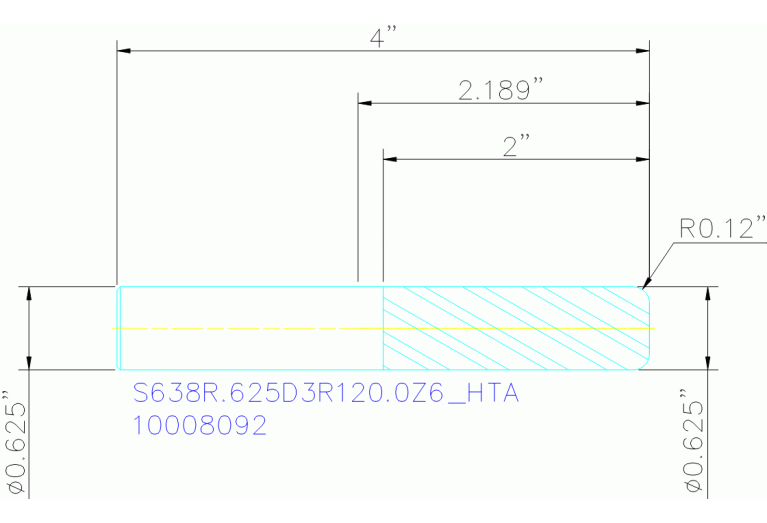 S638R.625D3R120.0Z6 HTA