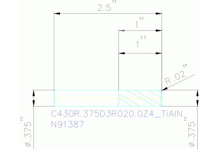 C430R.375D3R020.0Z4 TIALN