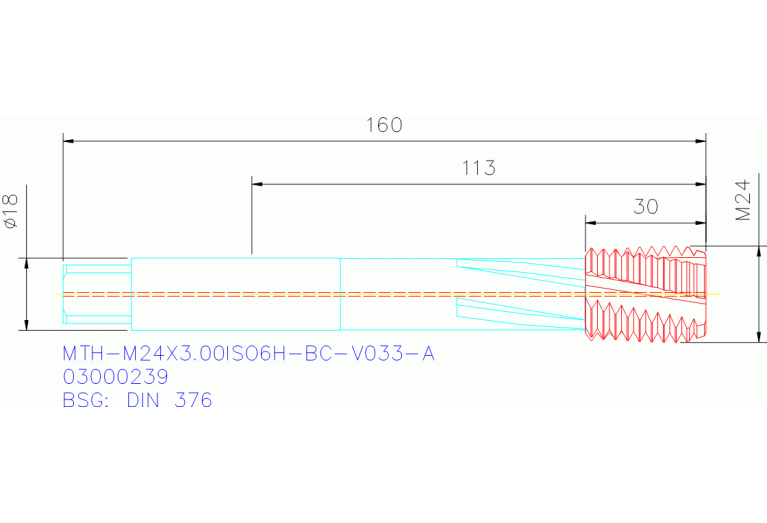 MTH-M24X3.00ISO6H-BC-V033-A