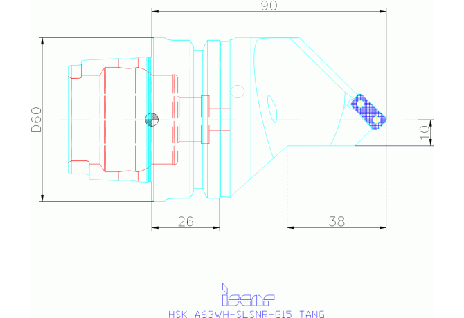 HSK A63WH-SLSNR-G15 TANG