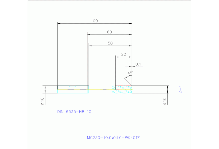 MC230-10.0W4LC-WK40TF