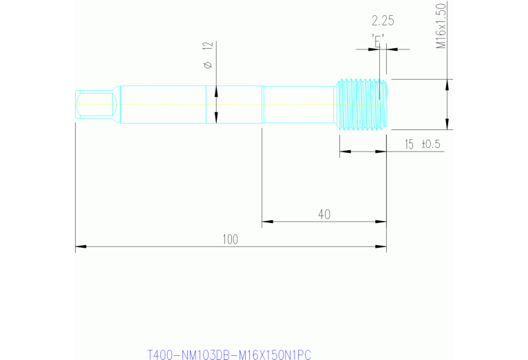 T400-NM103DB-M16X150N1PC