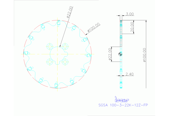 SGSA 100-3-22K-12Z-FP