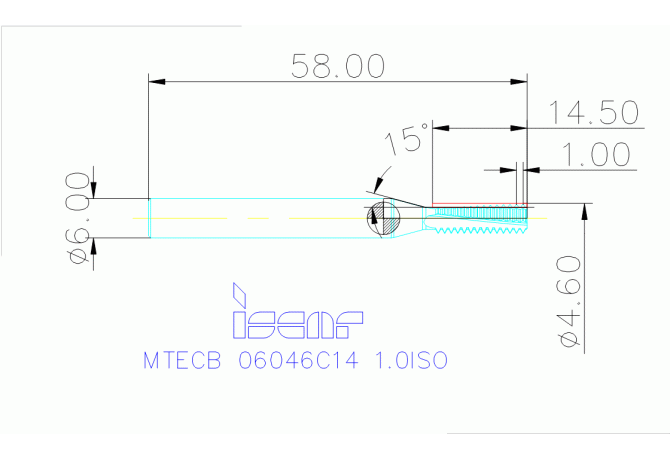 MTECB 06046C14 1.0ISO IC908